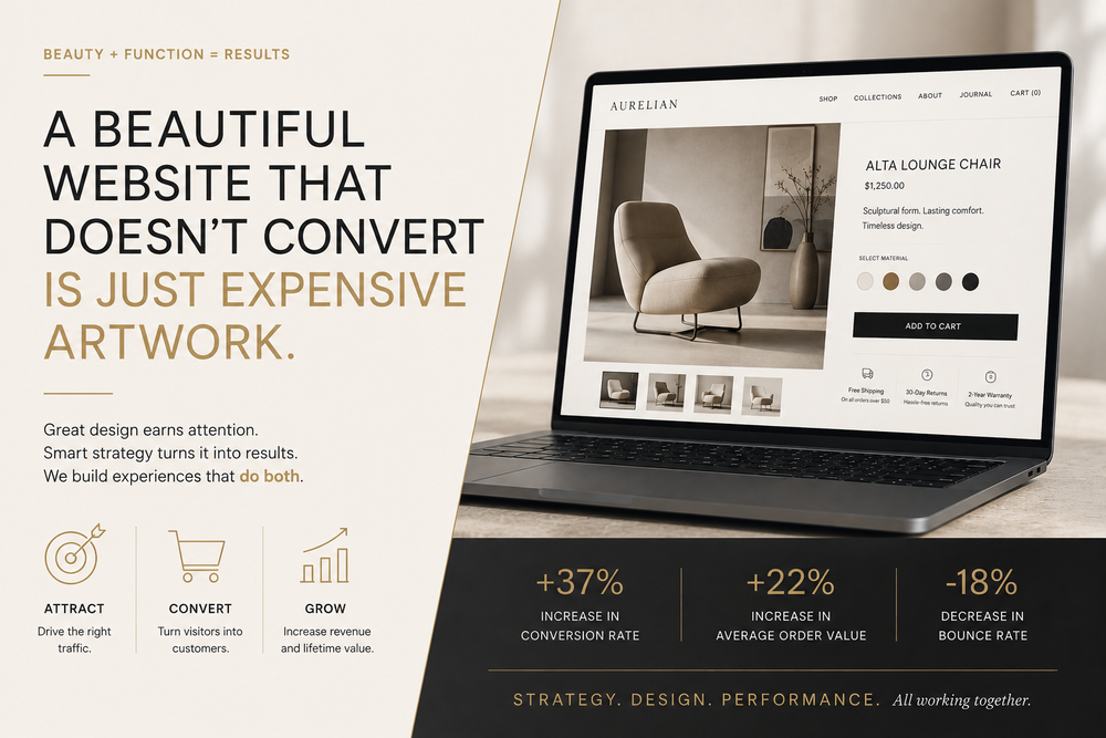 A Beautiful Website That Doesn’t Convert Is Just Expensive Artwork